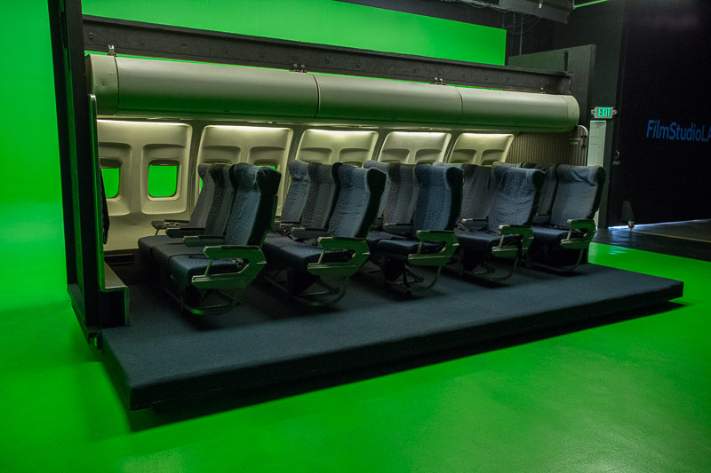 Airplane Film Set in LA Passenger Plane for Filming in Los Angeles