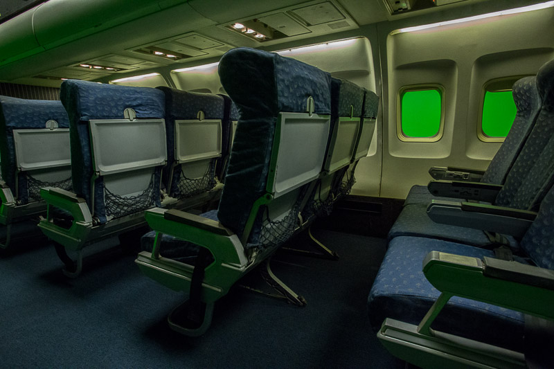 Airplane Film Set in LA Passenger Plane for Filming in Los Angeles