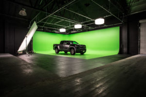 green screen stage for filming
