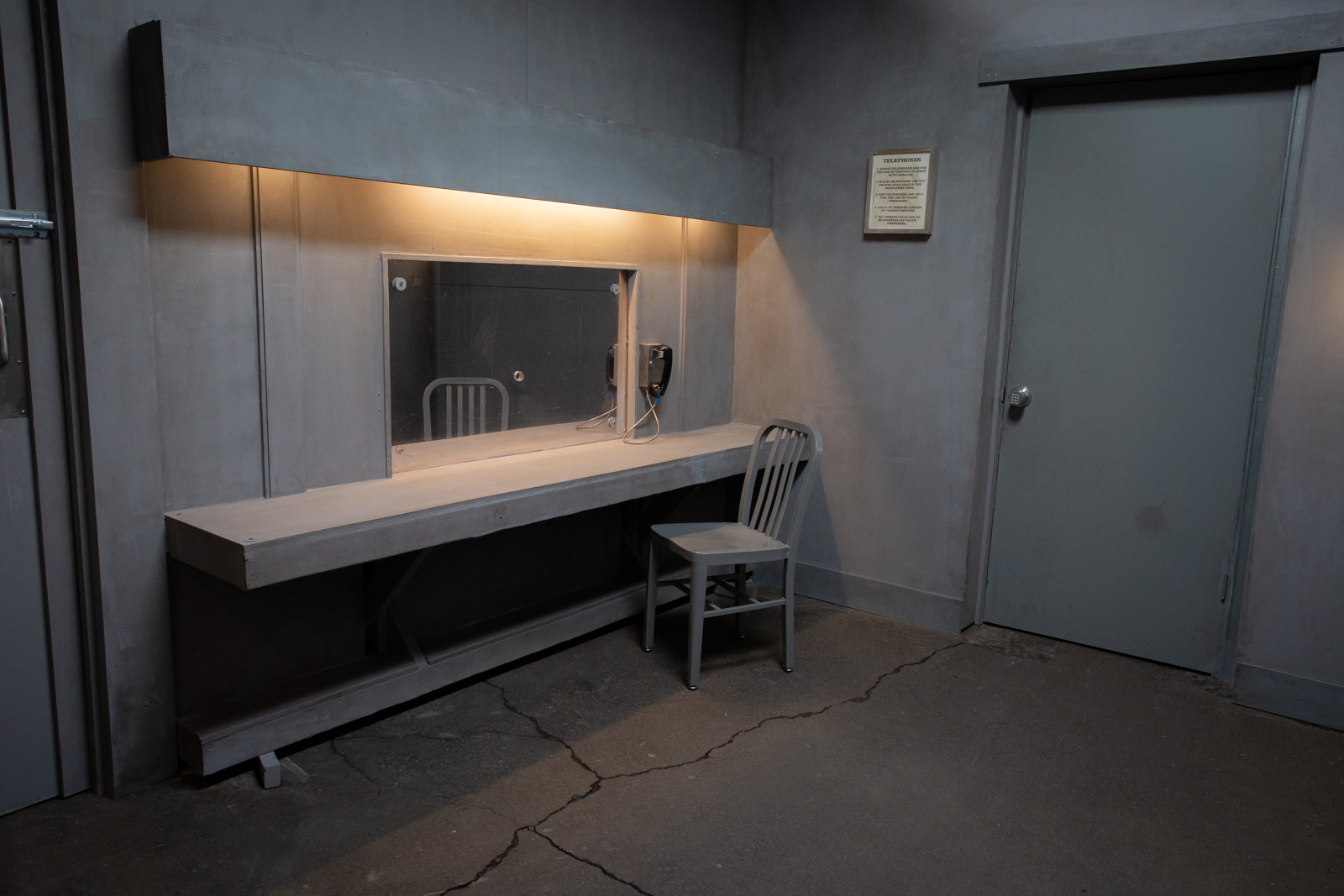 Correctional facility visitation film location