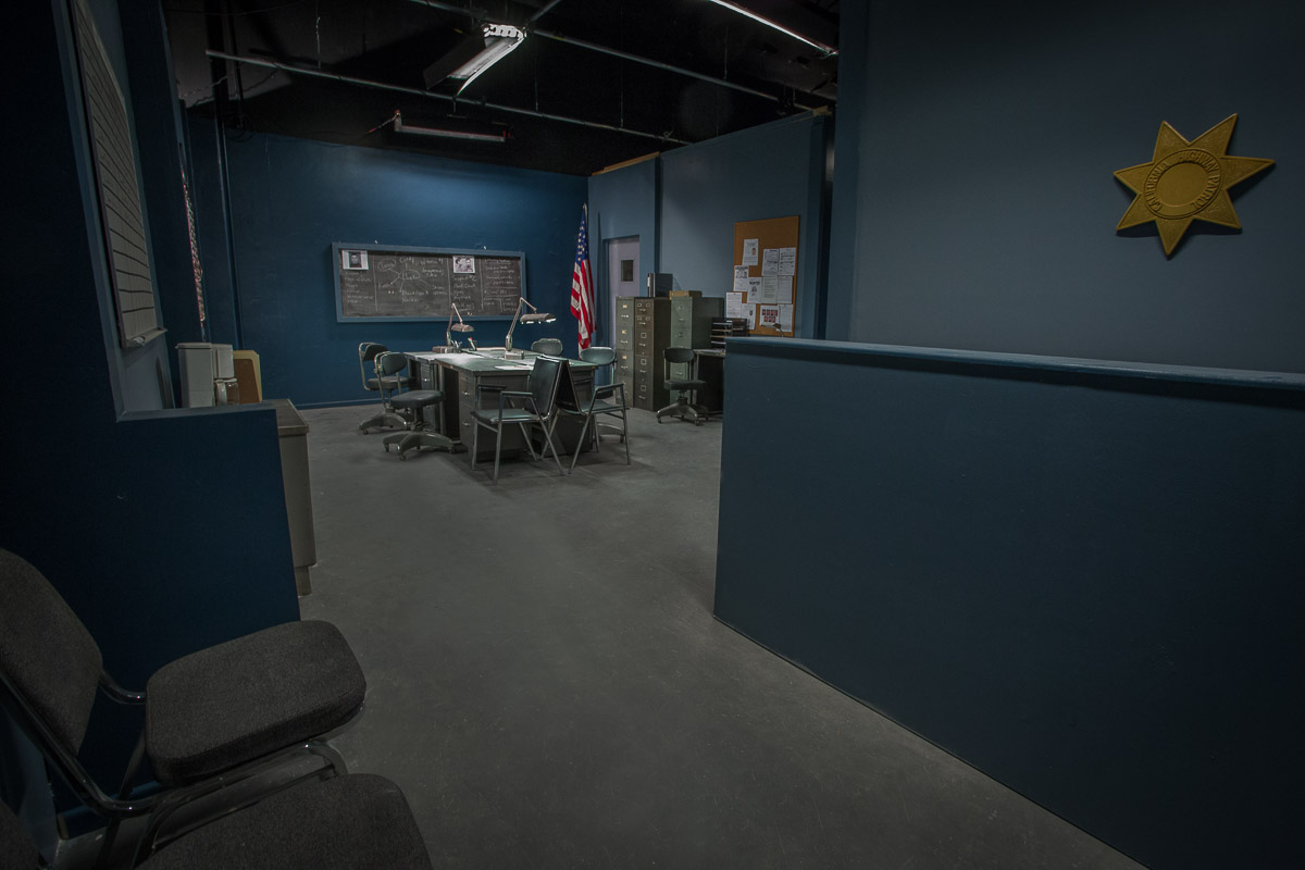 Police station bullpen set for rent in LA