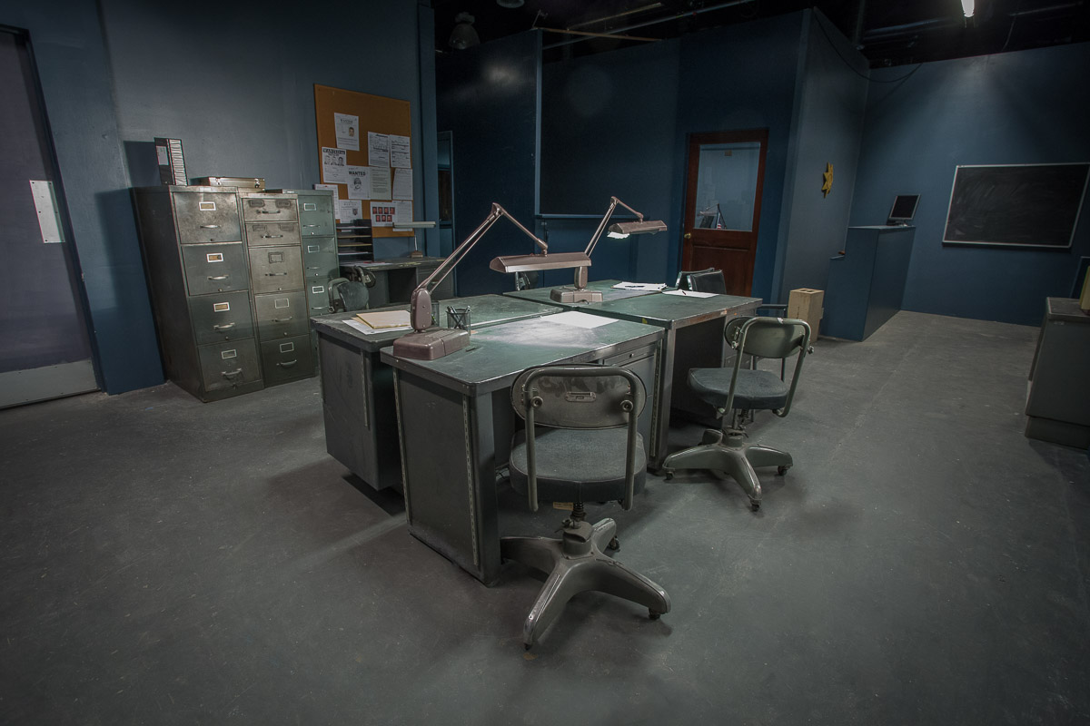 Affordable Interrogation standing set for filming in LA