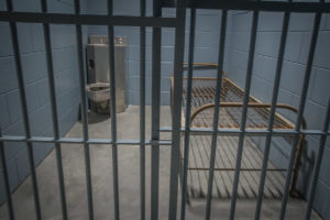 Jail cell scene for filming in LA