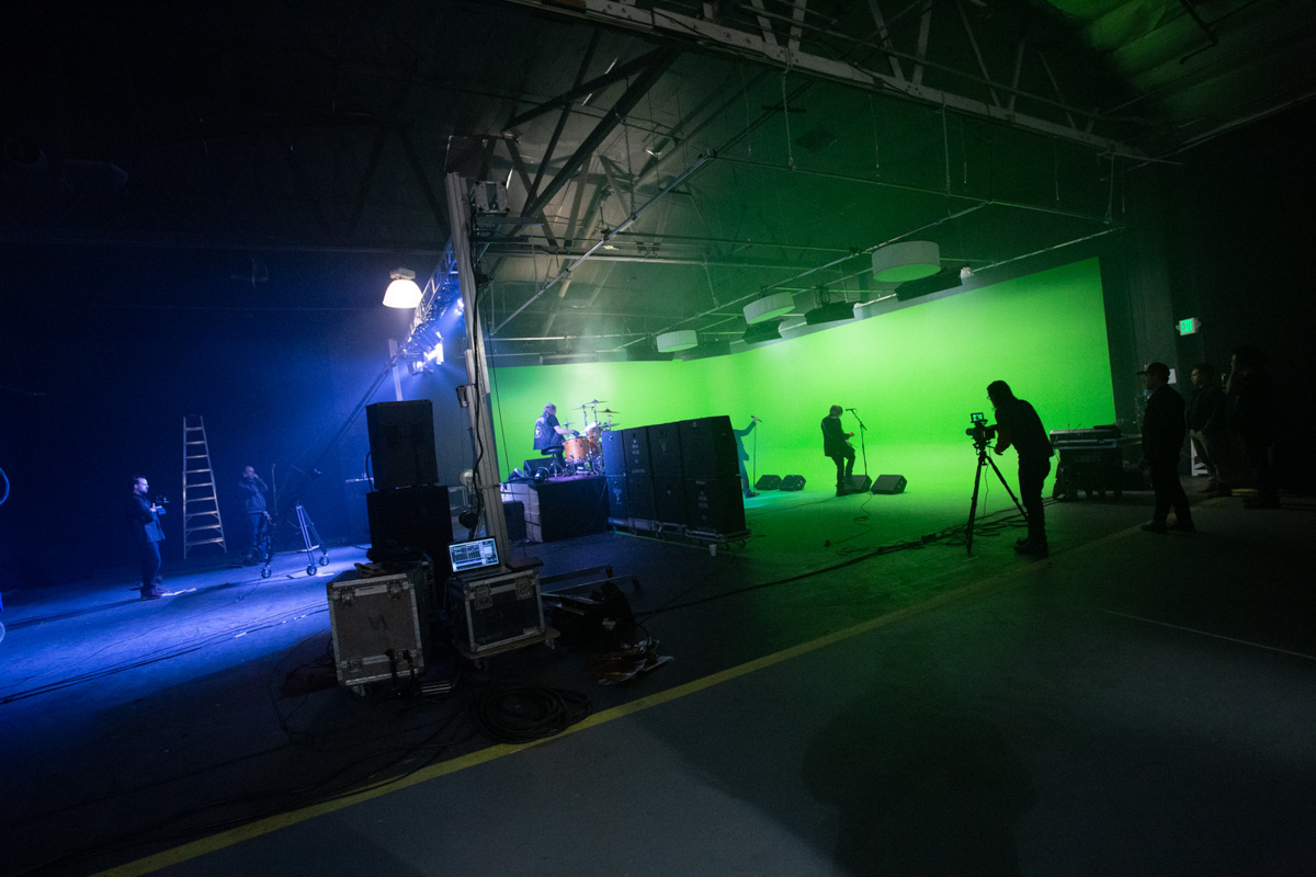 Green cyc wall for film