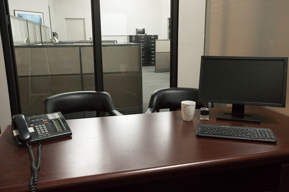 Office stage for filming in Los Angeles