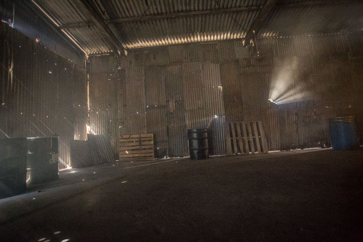 Warehouse stage for filming in LA