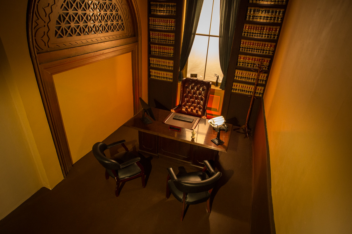 Judges executive office set for film productions.