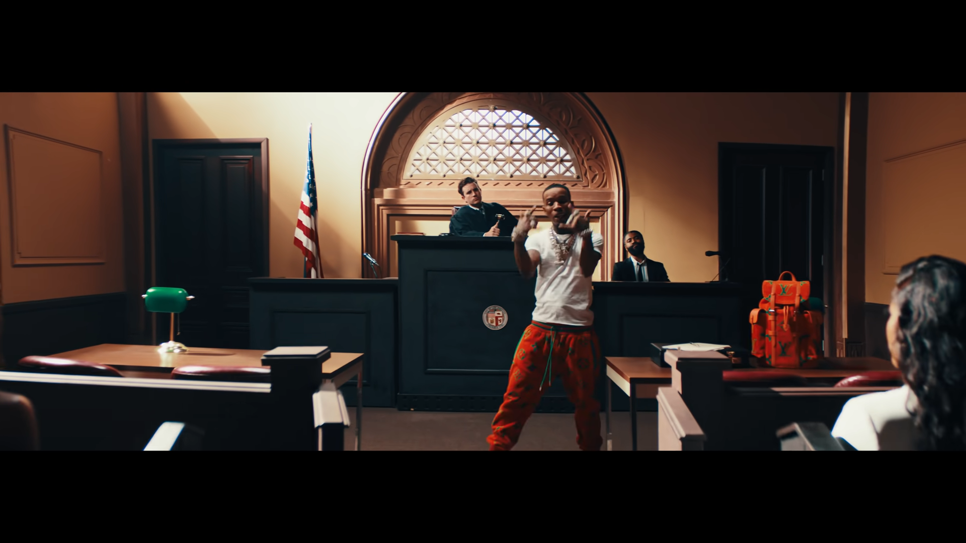 Courtroom for Music Video Filming